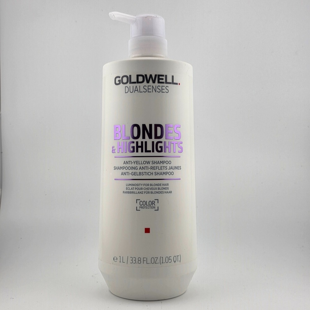 GOLDWELL Blondes & Highlights Shampoo Anti-Yellow 33.8 fl oz / 1‎ L